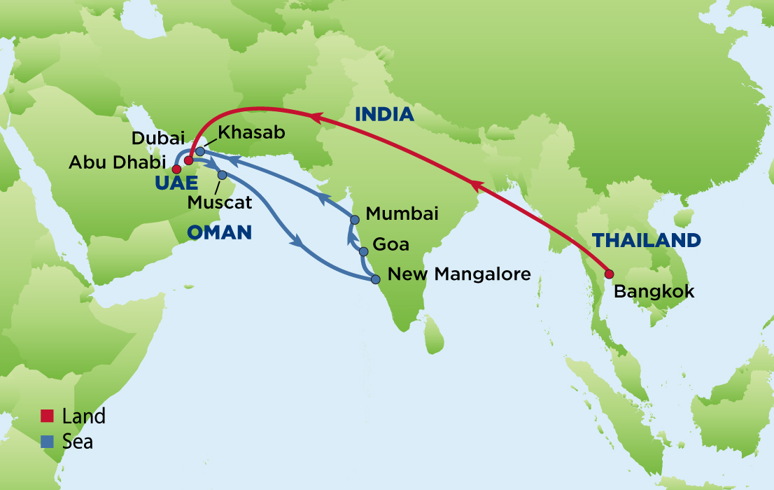india to dubai time travel
